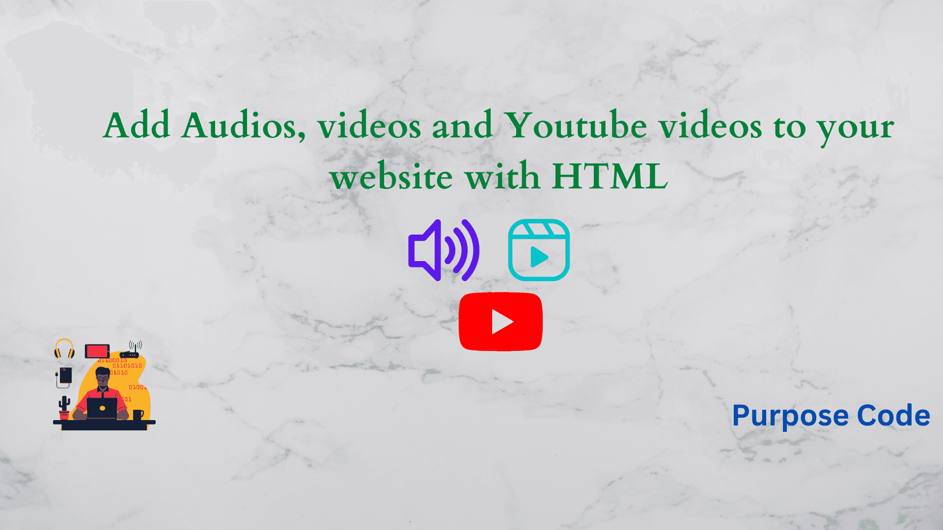 Audio and Video HTML Tutorial – Learn how to add sound effects, videos and Youtube videos to your website